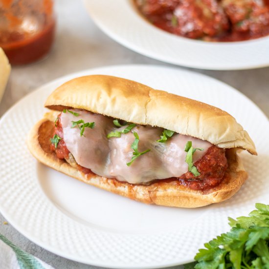 The BEST Meatball Subs