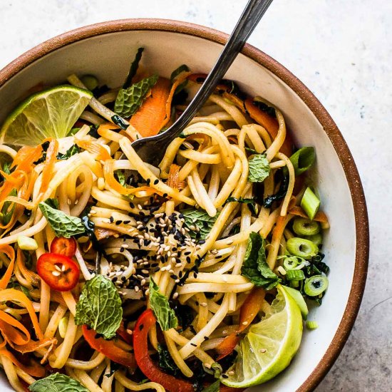 Sesame Thai Rice Noodles