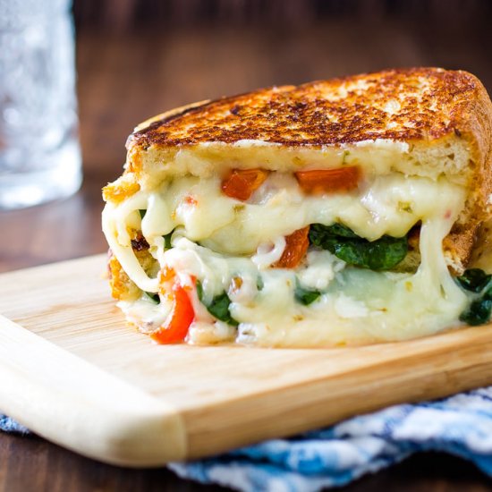 Roasted Red Pepper Grilled Cheese