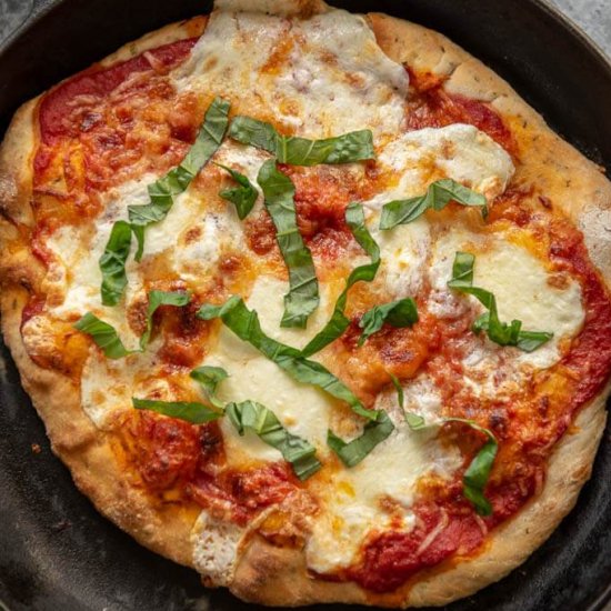 Cast Iron Margherita Pizza