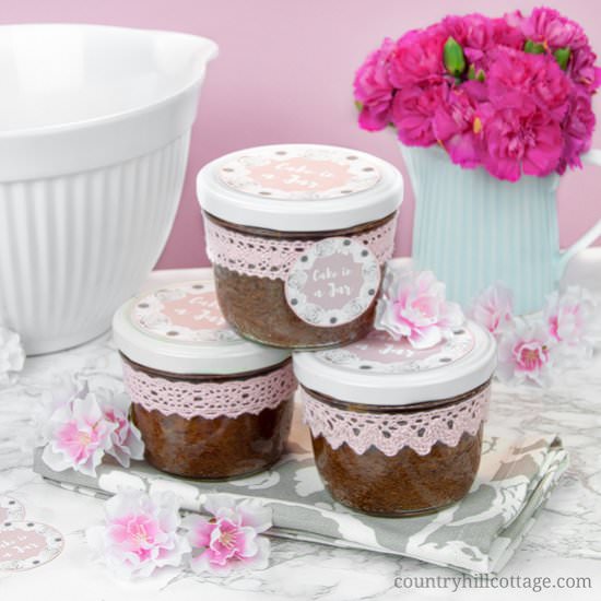 Chocolate Cakes in A Jar