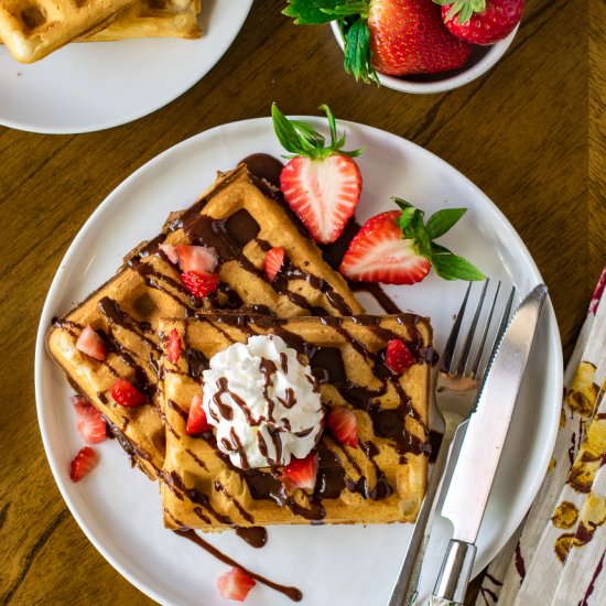 Vegan belgian waffles