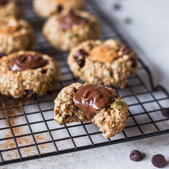 thumbprint banana breakfast cookies