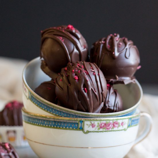 Raspberry Chocolate Truffles