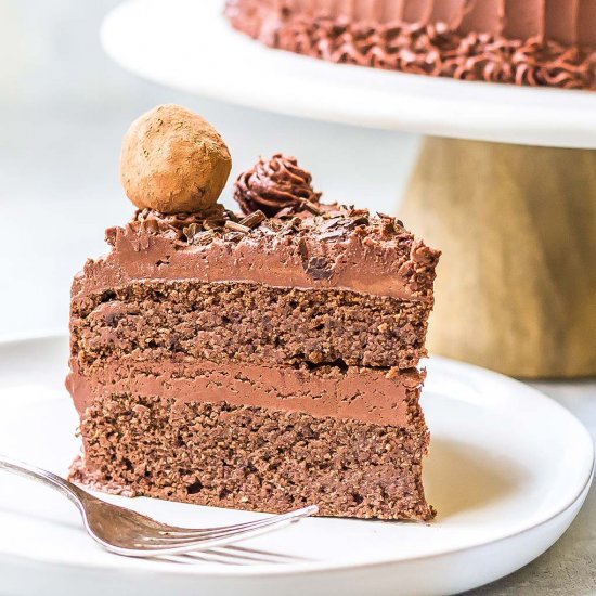 Keto Chocolate Truffle Cake