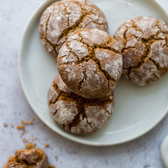 Brown Butter Spice Crinkle Cookies