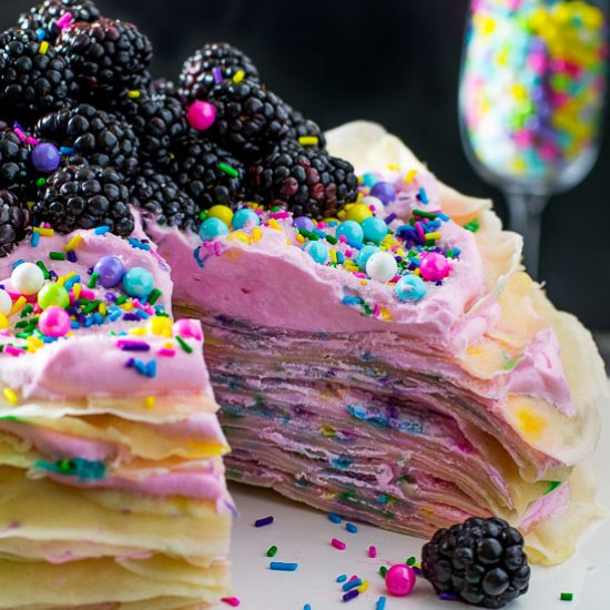 Funfetti Crepe Cake