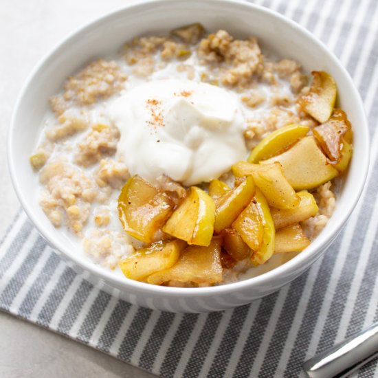 Apple Pie à la Mode Steel Cut Oats