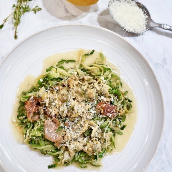 White Clam Sauce with Zoodles