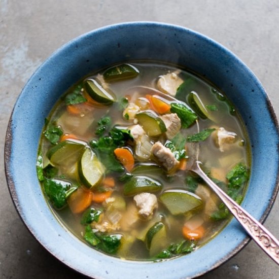 30 minute chicken vegetable soup