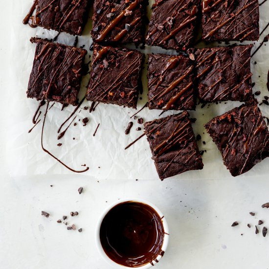 Double Chocolate Vegan Brownies