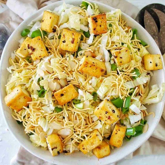 Tofu Fried Noodle Salad