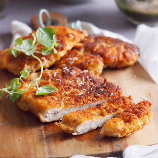 Parmesan crusted chicken breast