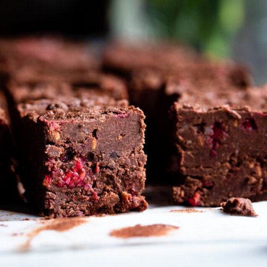 Chocolate Raspberry Freezer Fudge