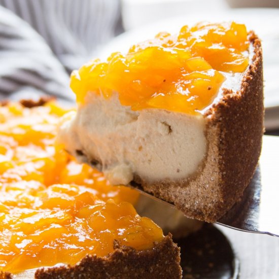 Vegan Mango Lime Cheesecake