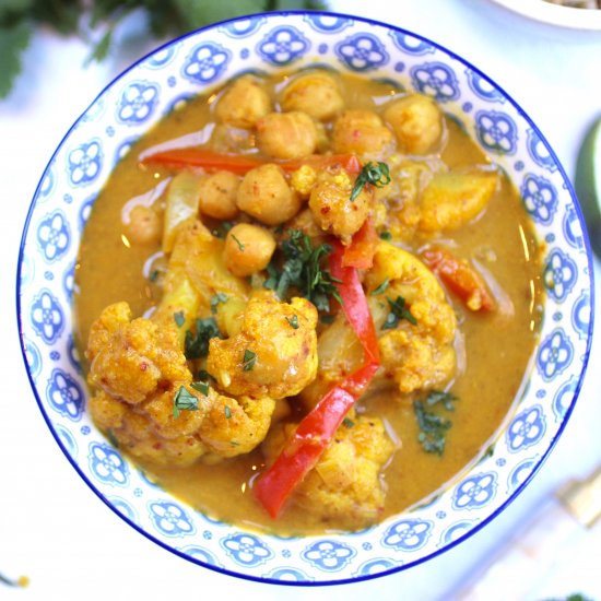 Cauliflower and Chickpea Curry