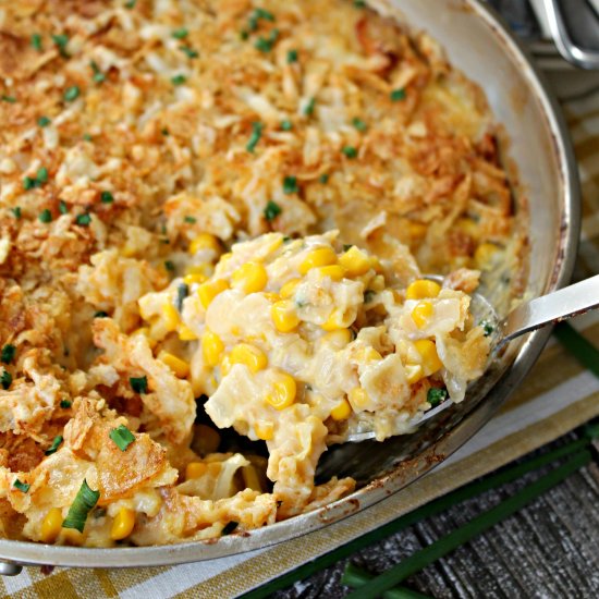 Sour Cream & Chive Corn Casserole