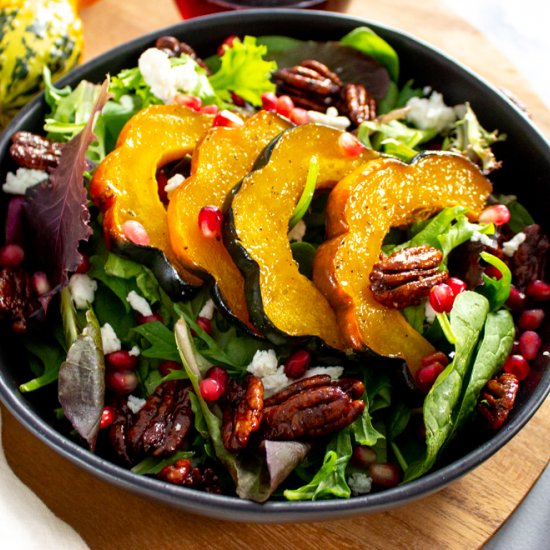 Maple Roasted Acorn Squash Salad