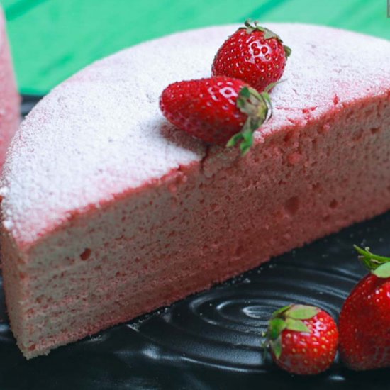 Strawberry Chiffon Cake Sponge