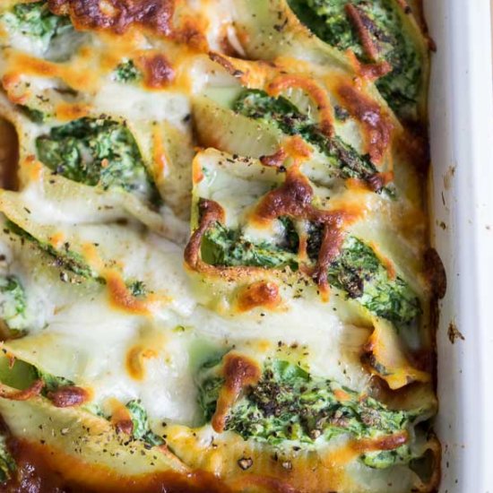 Spinach & Ricotta Stuffed Pasta