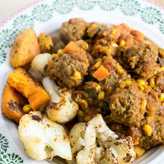 Instant Pot Beef Meatball Curry