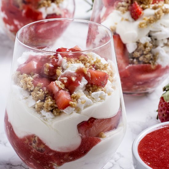 Strawberry Cheesecake Mess