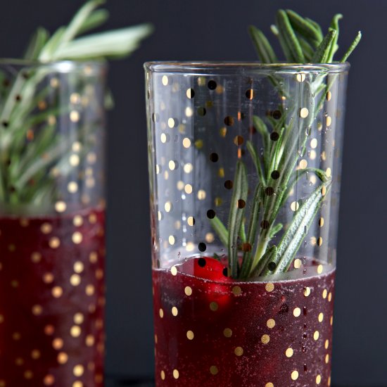 Cranberry Bellinis