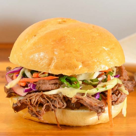 Korean Pulled Beef with Slaw