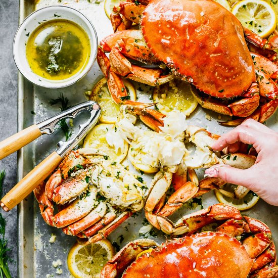 Best Oven-Roasted Dungeness crab