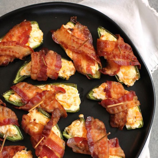 Bacon Wrapped Jalapeno Poppers