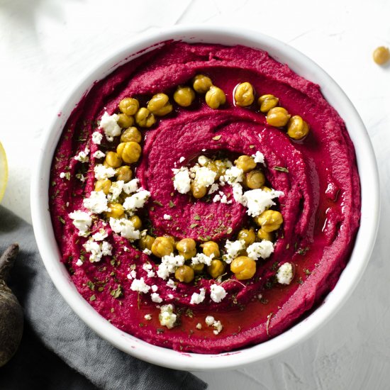 Roasted Beet and Garlic Hummus