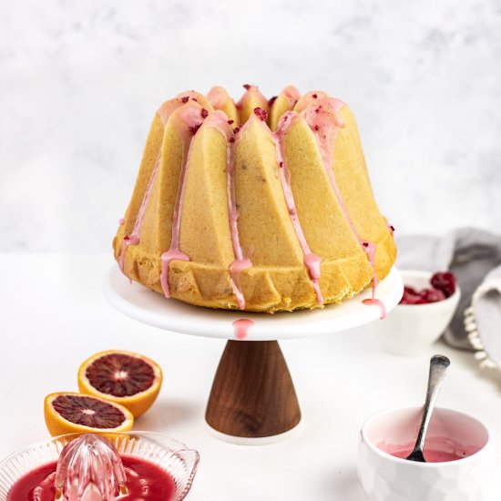 blood orange bundt cake