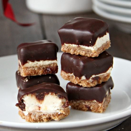 Cannoli Cheesecake Bites