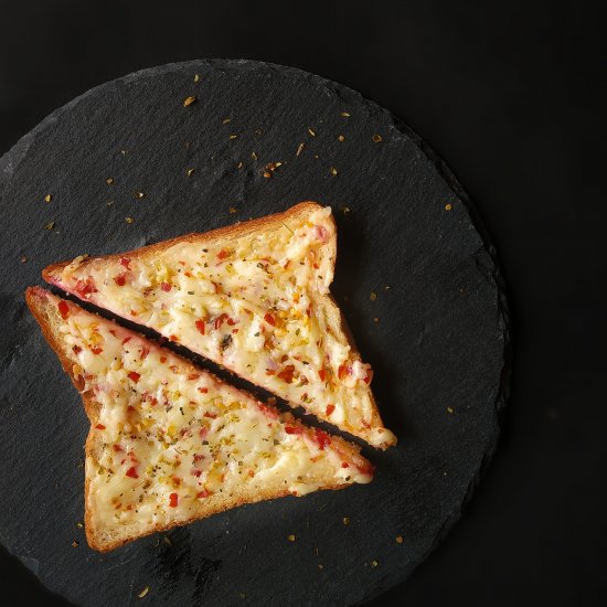 5 minute Chilli Cheese Toast