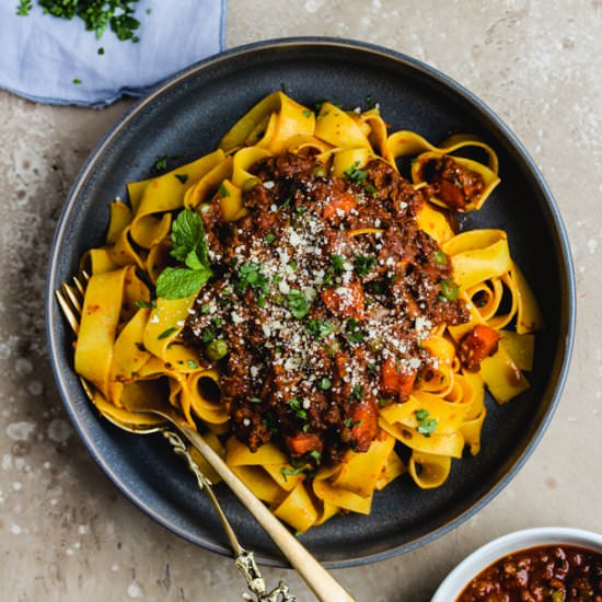 Instant Pot Indian Lamb Bolognese