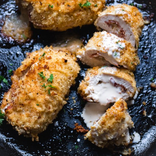 Spanish Apricot Chicken Cordon Bleu