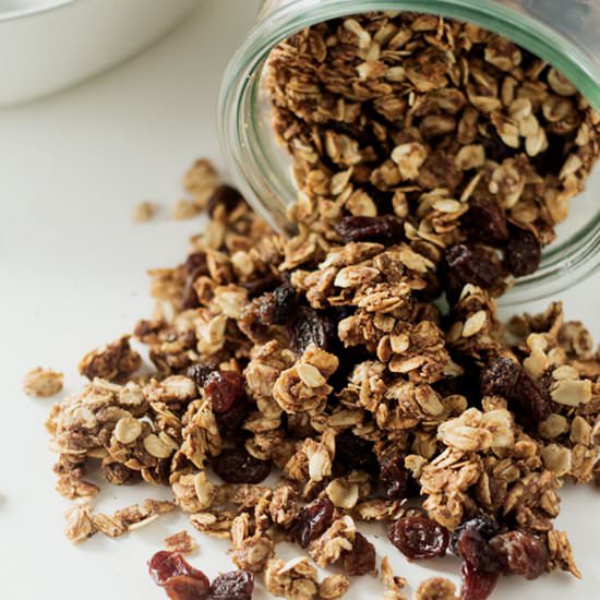 oatmeal raisin cookie granola