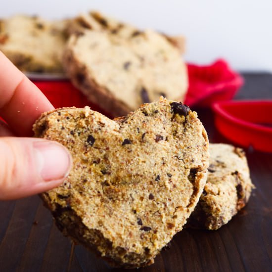 Heart-Shaped Blondies