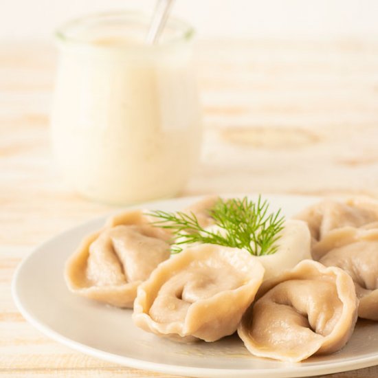 Vegan pelmeni (Seitan dumplings)