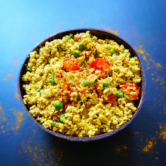 Vegan Masala Tofu Scramble/Bhurji