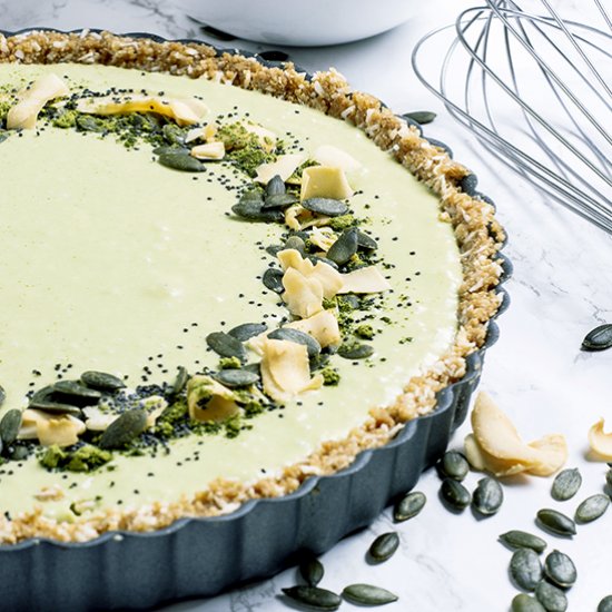 Matcha Coconut Tart