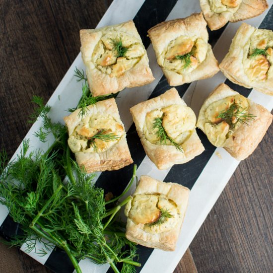 Goat Cheese and Dill Tarts