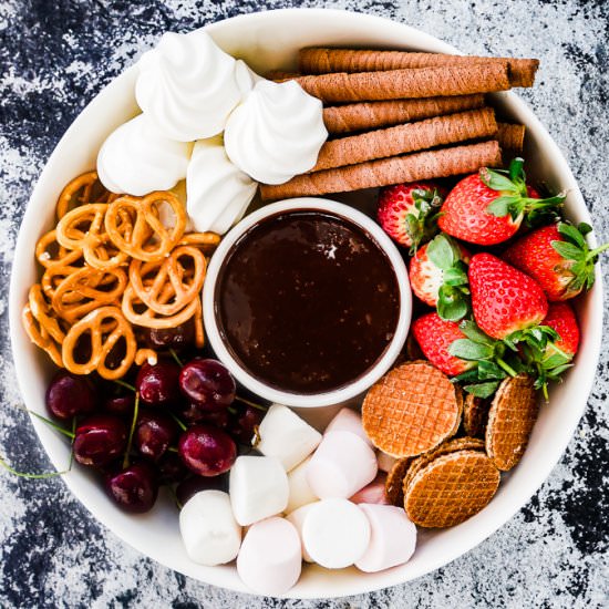 Boozy Chocolate Dipping Sauce