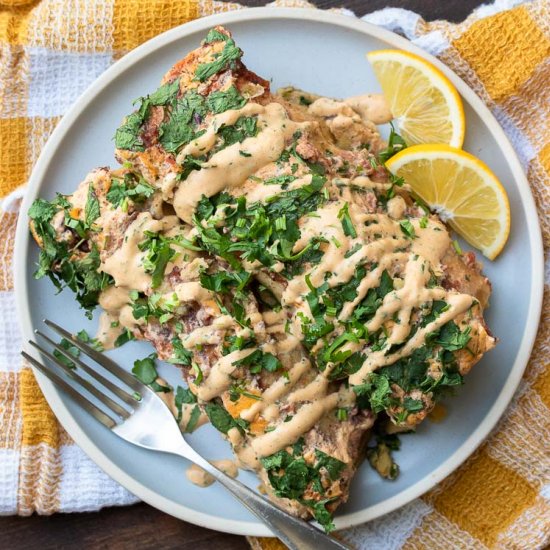 Chickpea & Spinach Enchiladas