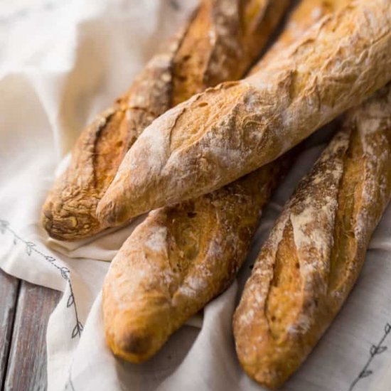 Crusty French Baguette