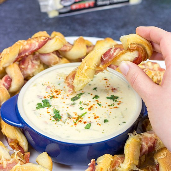 Bacon Wrapped Breadsticks