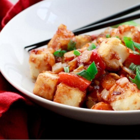 Vegetarian Sweet and Sour Tofu