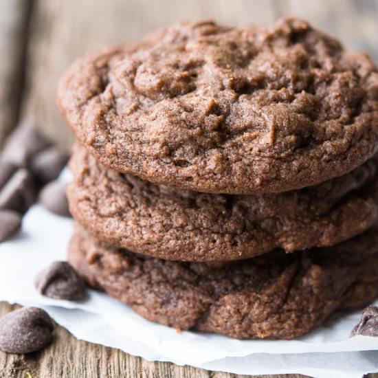 Chocolate Chocolate Chip Cookies