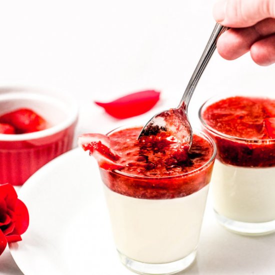 Strawberry Panna Cotta