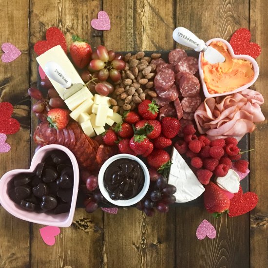 valentine’s-inspired cheeseboard